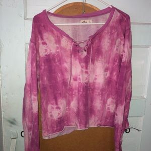 Hollister cropped shirt